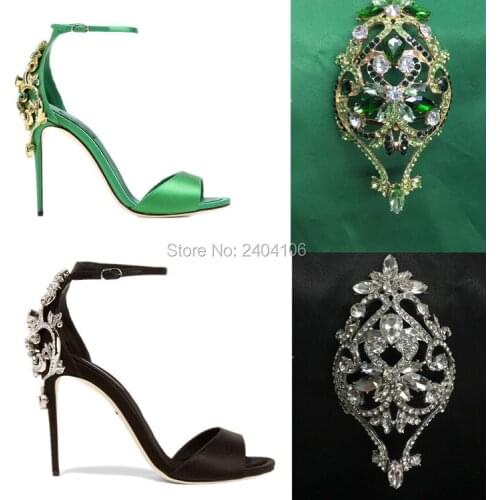 2018 Summer Women Crystal Sandals Rhinestone High Heels Luxury Party Sandals Buckle Strap Women Silk Shoes Free Shipping