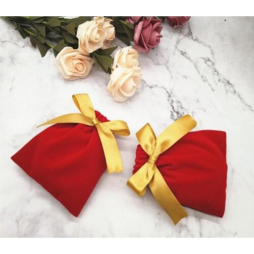 2020 Red Velvet Candy Boxes Gift Packaging Containers Organza Gift Bags Jewelry Packaging Bags Wedding Party Decor Event Supply