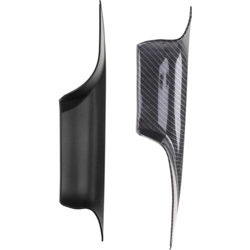 4pcs Car Interior Door Handle Compatible with BMW-F01 F02 Front Rear Left Right Carbon Fiber Inner Doors Panel Handle