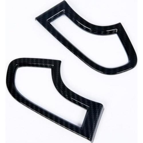 Free Shipping For Acura TLX 2018 Carbon Fiber ABS Chrome Car Front Air Conditioner Vent Outlet Cover Trim Moldings Car Styling