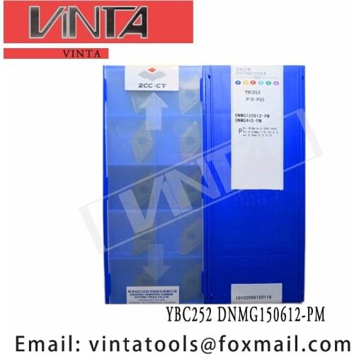 Free shipping high quality 10pcs/lots YBC152 YBC252 YBD102 YBC251 DNMG150612-PM cnc carbide turning insets cutting blade tools