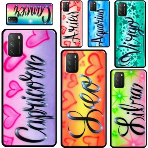 Aquarius Taurus Virgo Constellation Case For POCO M3 Pro F3 X3 Pro Cover For Xiaomi Mi 11 Lite Ultra Mi 10T Pro Note 10 Lite