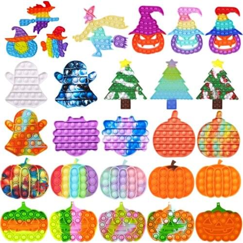 Bubble Fidget Sensory Toy Antistress Toys For Adult Kid Push Bubble Fidget Sensory Toy Autism Needs Squishy Stress Relief