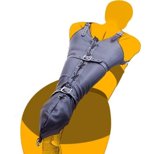 Leather Belt Handcuffs Bdsm Bondage Restraints Anti-arm Gloves For Women Slaves Underwear Fetish Harness Strap Erotic Clothes