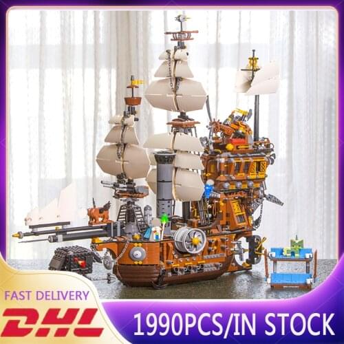 Hot 1990PCS Legaaostyle 16002/70810 The Metal Beards Sea Cow Boys Toy Educational Blocks Birthday Gift and Display