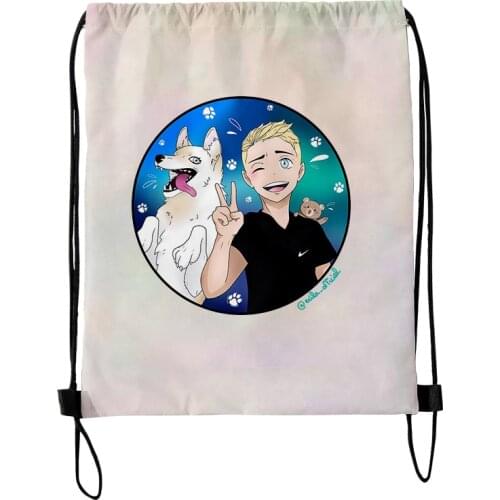 Michou NEW Fashion Style Student Shoulder Storage Bag Drawstring Travel Beach Backpack Toys Shoes Clothes Organizer