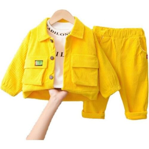 New Spring Autumn Fashion Baby Girls Clothes Children Boys Jacket T-Shirt Pants 2Pcs/Sets Toddler Sports Clothing Kids Tracksuit