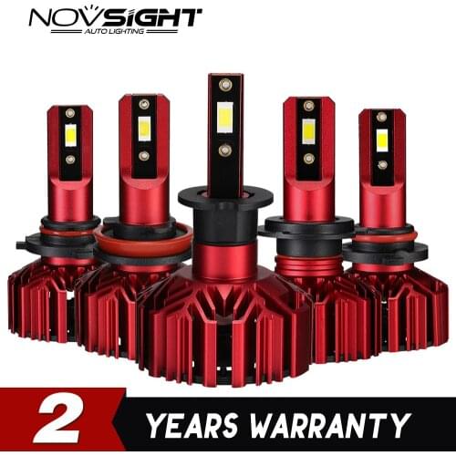 Novsight H7 H1 H3 H4 H11 LED Auto Headlight H8 H9 9006 9005 HB4 CSP Chip Ultra short Size Car Headlamp 10000LM Fog Light Bulbs
