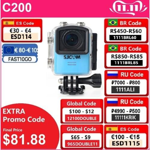 Newtest SJCAM M20 Wifi Gyro Sport Action Camera HD 2160P 16MP 4K Waterproof DV Bluetooth watch self timer lever remote control