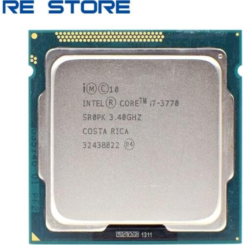Used Intel Core i7 3770 3.4GHz 8M 5.0GT/s LGA 1155 SR0PK CPU Desktop Processor