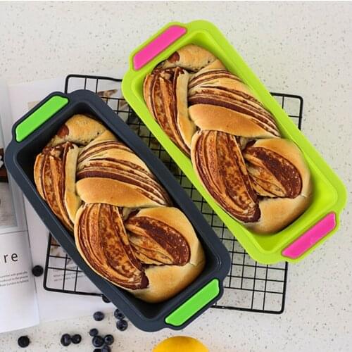 Rectangular Bread Silicone Toast Mold Non-stick Household Toast Bread Mold Baking Pan Bakeware Cake Baking Pastry Tools