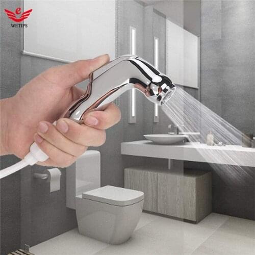Wetips Handheld Bidet Spray Cleaning Douchette Wc Dusch Shattaf Toilet Jet Cleaner Bathroom Wash Spray Portable Bidet Sprayer