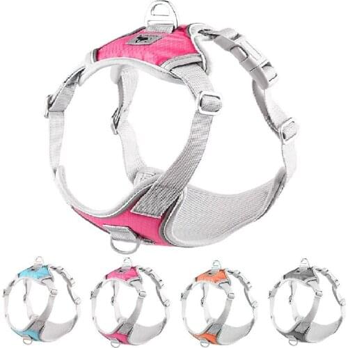 Dog Harness Vest Adjustable Reflective Breathable Mesh Harnesses For Small Medium Dog Breast-band Pet Accessories French Bulldog