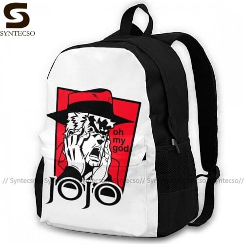 Jojo Bizarre Adventure Backpacks Elegant Polyester Commuter Backpack Female Durable Bags
