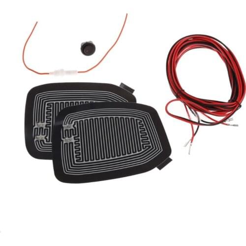 1Set Universal Quick Warm 12V Car Side Mirror Glass Heater Heated Defogger Pad Mat