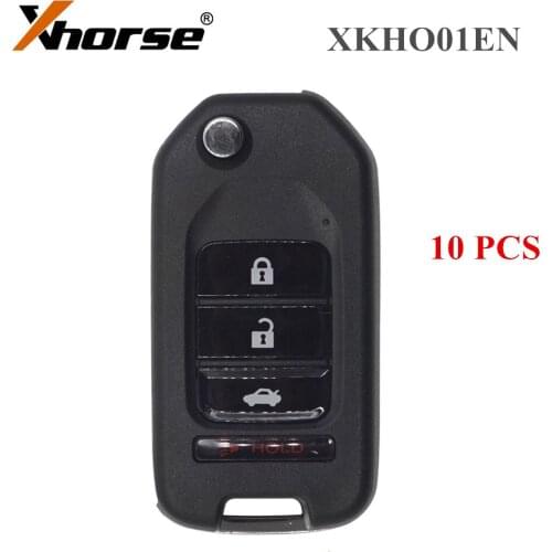 Xhorse XKHO01EN Universal Remote Key Fob 3+1 Button for Honda Type for VVDI Key Tool English Version 10PCS/Lot