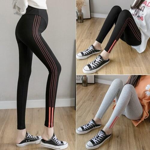 962# Maternity pants Spring Autumn fashion thin Maternity Jeans Belly Support Pants Elastic Waist Maternity Trousers leggings