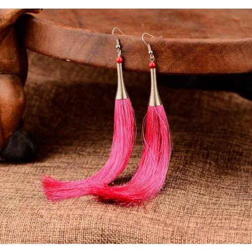 Tassel Drop Earrings Amulet Fashion Charm Jewelry Gifts for Women Her