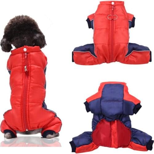 Waterproof Dog Clothing Winter Pet Outfit Reflective Dog Jumpsuit Coat Jacket Puppy Pomeranian Poodle Bichon Schnauzer Clothes