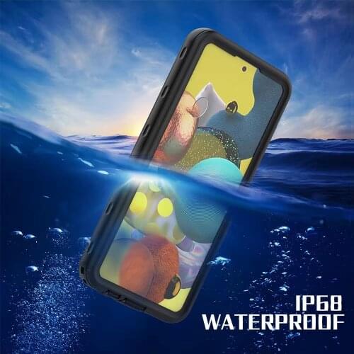 Waterproof Case For samsung a51 case чехол Soft Clear Dustproof Diving Cover For samsung galaxy a51 5G Phone Cases Coque Funda