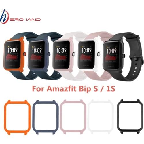 Protective Case For Huami Amazfit Bip S Watch Cover PC Plastic Shell Bumper For Huami Amazfit Bip Lite 1S Protector Frame