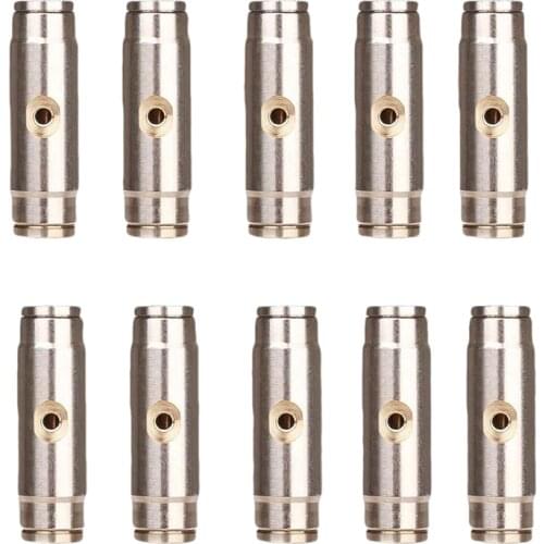 10Pcs 3/8 inch Slip Lok Misting Nozzle Coupling Tees 10/24 UNC 1000 PSI Quick Connect