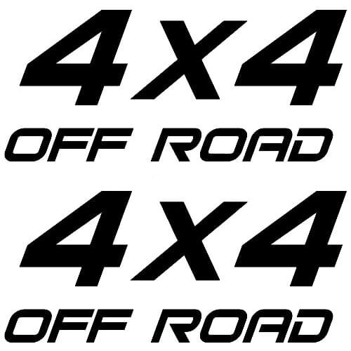 16.8cm*16.4cm 2X 4X4 OFF ROAD Truck Suv Interesting Vinyl Decals Car Sticker Car-styling Black/Silver S6-3551