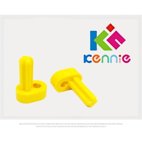 200pcs/lot Kennie *PLASTIC MOTOR,CRANK/CROSS* Compatible with Hi-tech accessories V8 parts Engine NO.2853 Yellow Crankshaft