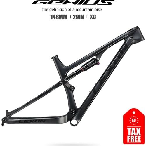 2020 LEXON frame Full Suspension 29er Mountain Bike Frames BB92 Carbon mtb Frame Carbon frame XC frame black color