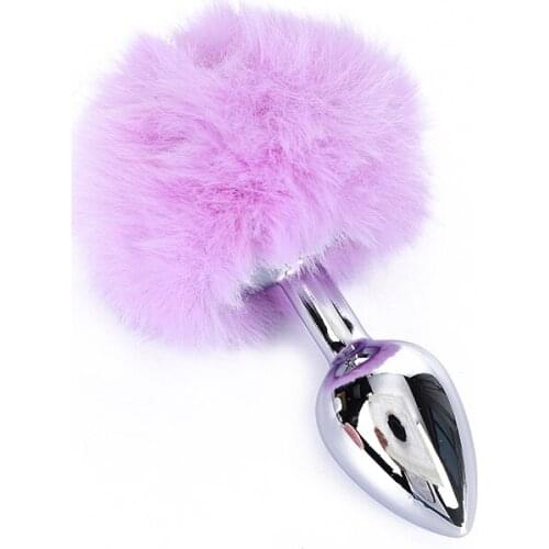 BDSM Anal Plug Real Fox Tail Smooth Touch Metal Butt Plug Tail Sex Toys for Women Couples Adult Game Sex Shop Juguetes Sexul3s