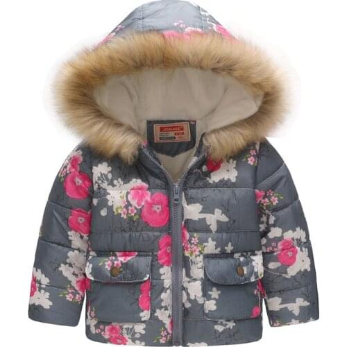 Kids wear winter boys girls clothes cotton coat jacket plus velvet warm hooded outerwear thickening 2-7 y child quality Clothing
