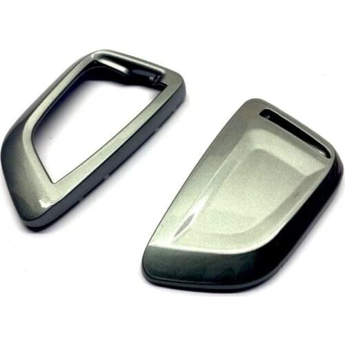 Remote Flip Key Fob Shell Protection Key Case Cover Metallic Grey For BMW Keyless Remote Key