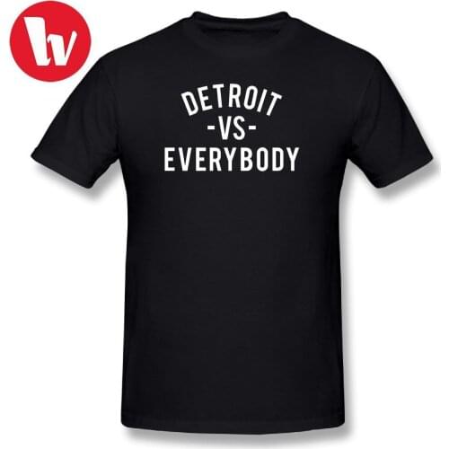 Eminem T Shirt Music Print Tee Shirts Detroit VS Everybody White Graphic T Shirts Men Basic Printed Tshirt Short Sleeve T-Shirt