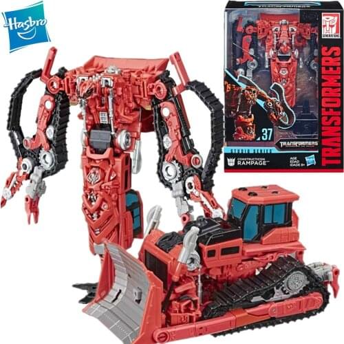 Original Hasbro Transformers Toys Voyager Class Movie 2 10th Studio Series SS37 Rampage Action Figure Model Toys for Children