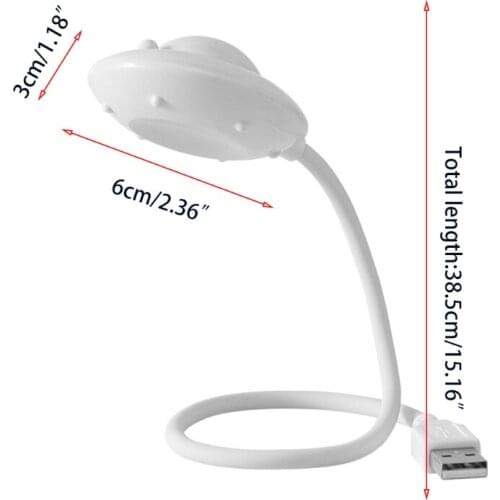 Y3NF UFO Eye-Care Flexible Night Light USB Reading Light LED Laptop Lamp Convenient USB Reading Light Bright Lamp