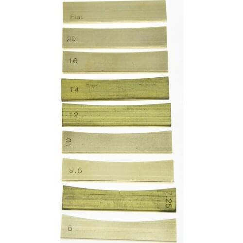 KAISH Brass Guitar Fret Press Caul Inserts Radius Grooved Insert guitarra Luthier Tool