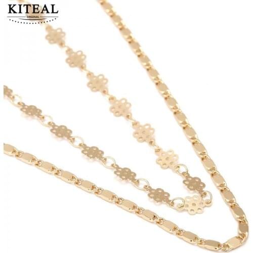 KITEAL 2018 New Fashion Vintage Elements Carved Clavicle Necklace for Famale Wedding Jewelry High Quality