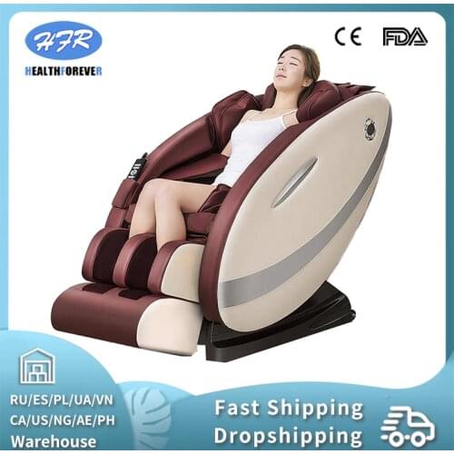 Brown Power Supply Price Latest 3d Foot Shiatsu Cheap Zero Gravity Massage Chair Electric Full Body Massage Chair 4d
