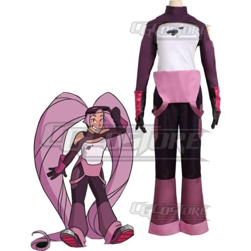 Cosplay Costume Anime She-Ra Princess of Power Entrapta Dresses Christmas Halloween Free shipping CG045