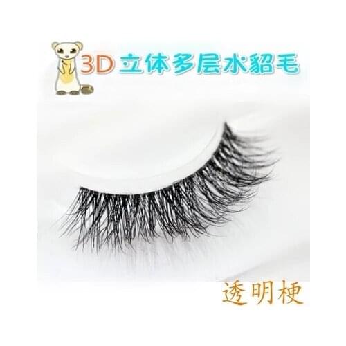 Top sale Makeup Mink Lashes 3D Mink Cross False Eyelashes multi-layer Lashes Natural Transparent terrier Mink Eyelashes KL-03T