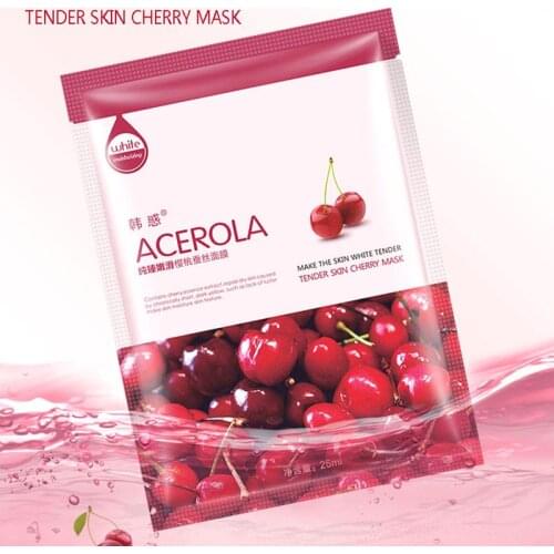 HanHuo Acerola GreenTea Cucumber Aloe Pearl Cubilose Mask For Face Mask Skin Care Facial Mask White Moisturizing Oil Control