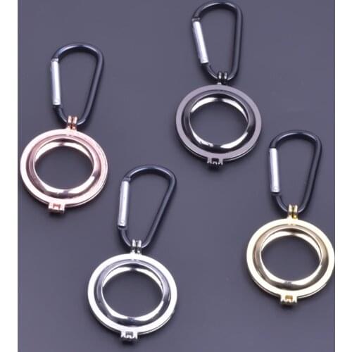 Metal Protective Cover For AirTag Aircovered Case Shell Protector Bumper Anti-lost Buckle For AirTags Keychain Locator Tracker