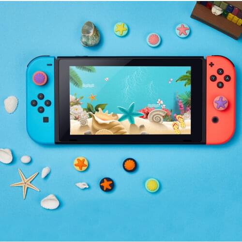 New Starfish Shell Thumb Stick Grip Cap Joystick Protective Cover for Nintendo Switch NS Lite Joy-con Controller Thumbstick Case