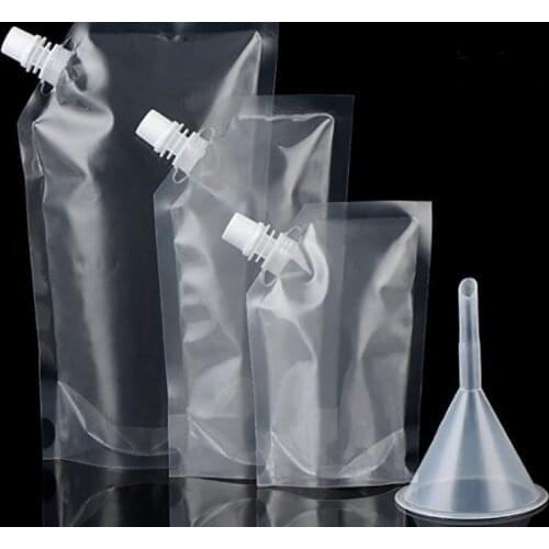 Wholesale Stand-up Plastic Drink Packaging Bag Spout Pouch for Beverage Liquid Juice Milk Coffee SN3335