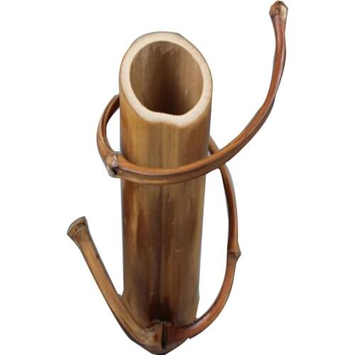 Flower arranging device bamboo tube winding branch dry flower tube bamboo weaving flower inserting The original bamboo