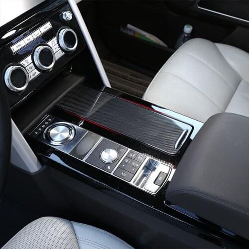 Real Carbon For Land Rover Discovery 5 LR5 l462 2017-18 Car Interior Center Console Protection Cup Holder Frame Replacement Part