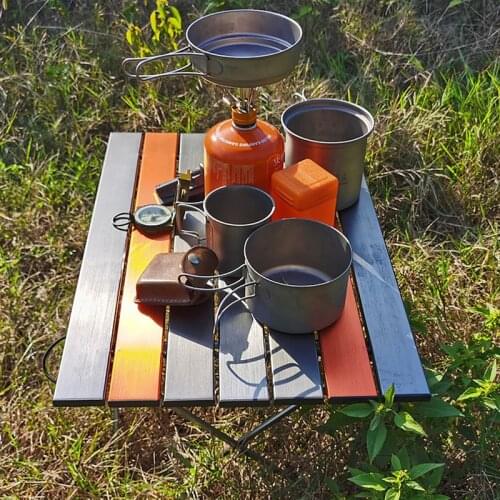 Folding Ultralight Camp Table in a Bag for Picnic, Camp