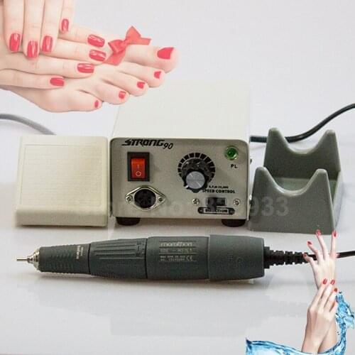 Dental Lab, Jewelry, Industry & Nail Art Polish Micromotor STRONG 90 + SDE-H37L1 Handpiece, Max.35,000 rpm, 110V / 220V