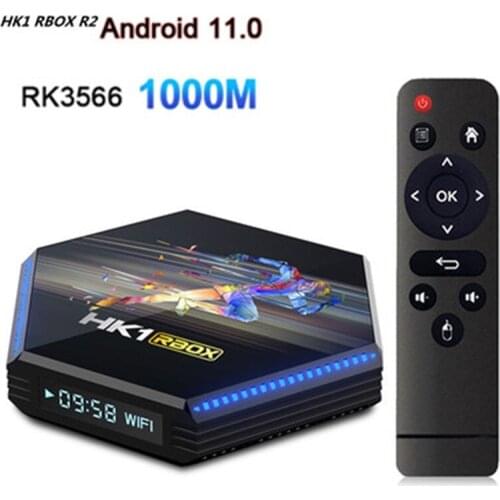 HK1 RBOX R2 Intelligent Network Set-top Box RK3566 Android11.0 8K HD Network Player 8G/64GB Media Player HDR Tv Box