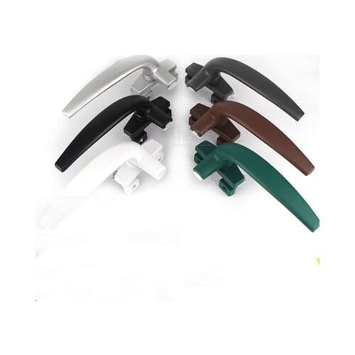 Interior and exterior open window door handle with aluminum alloy buckle gold door handles Solid seven-word handle